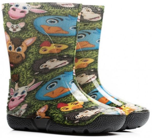 Чоботи гумові Олдком Cartoon Joy р.29 зелений 