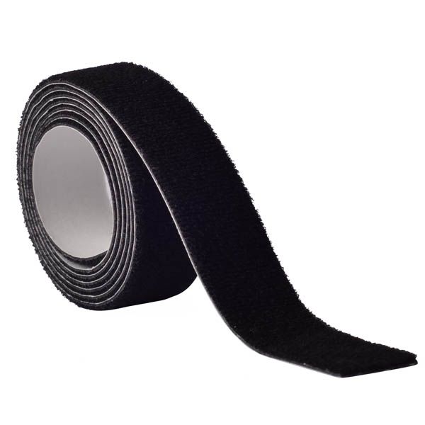 Стрічка-застібка самоклейка HPX ZIP FIX велюр 20 мм чорна