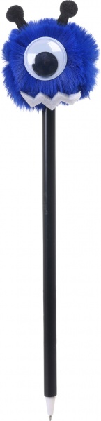 Ручка шариковая Страшка фиолетовая 