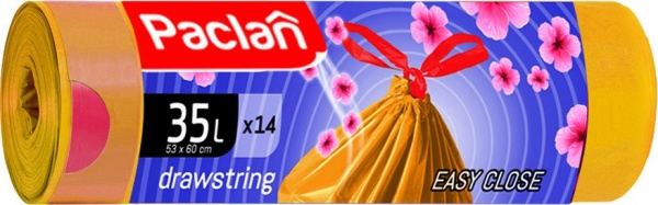 Мішки для сміття із затяжками Paclan Aroma стандартні 35 л 14 шт.