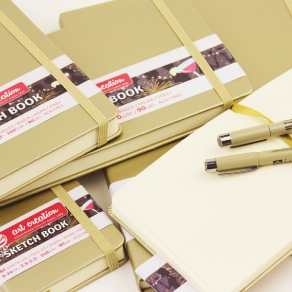 Блокнот для графики Rosa Talent White Gold 12x12 см 9314144M 