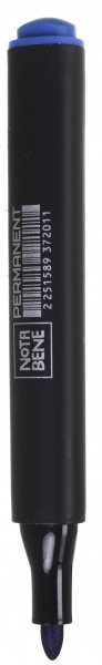 Маркер перманентний Nota Bene трикутний 2 мм синій 