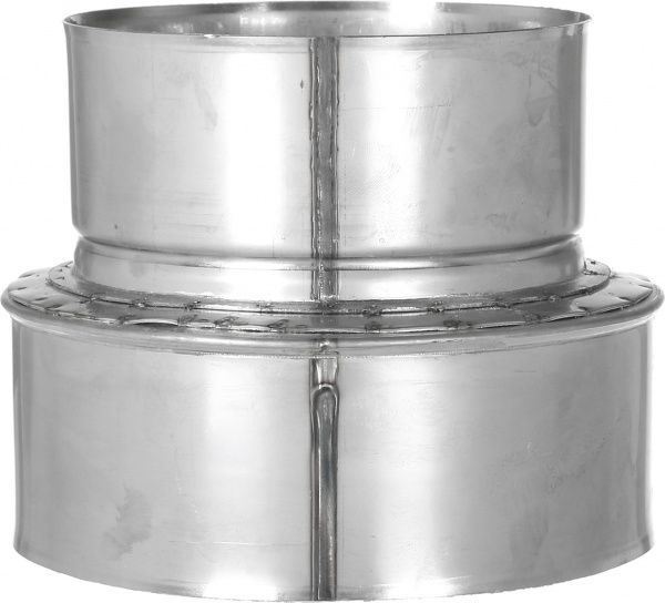 Перехідник димохідний 1 мм нерж Ф120+/150+ мм LIRA-LTD 