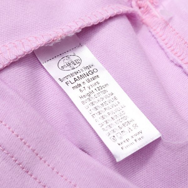 Пижама для девочек Фламинго р.128 сиреневый 247-222 