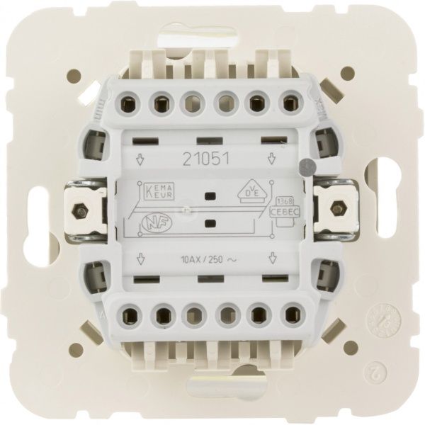 Вимикач перехресний одноклавішний Efapel Logus без підсвітки 10 А 250В IP20 кремовий