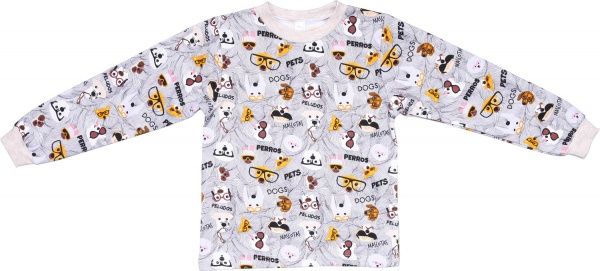 Піжама для дівчаток Татошка 102202 р.110 сірий 