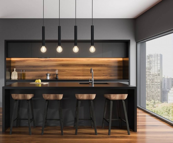 Підвіс Eglo Кортенова 4x60 Вт E27 чорний 98057 