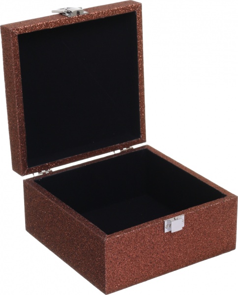 Скриня Шик 16х16х8 см коричнева