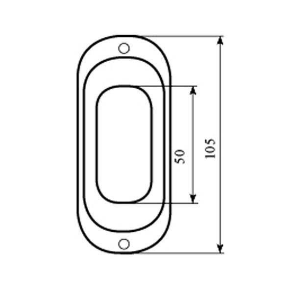 Ручка для розсувних дверей Bruno 31003-S91MM PB полірована латунь