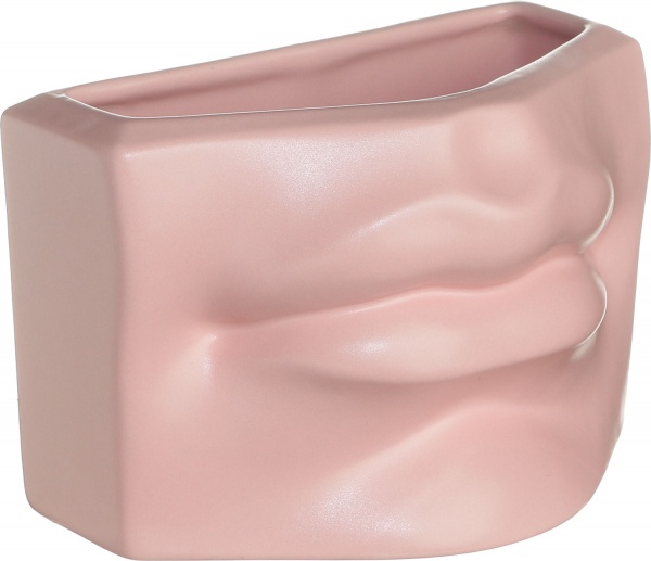 Кашпо керамическое розовое Sweet Lips Р289 Rezon