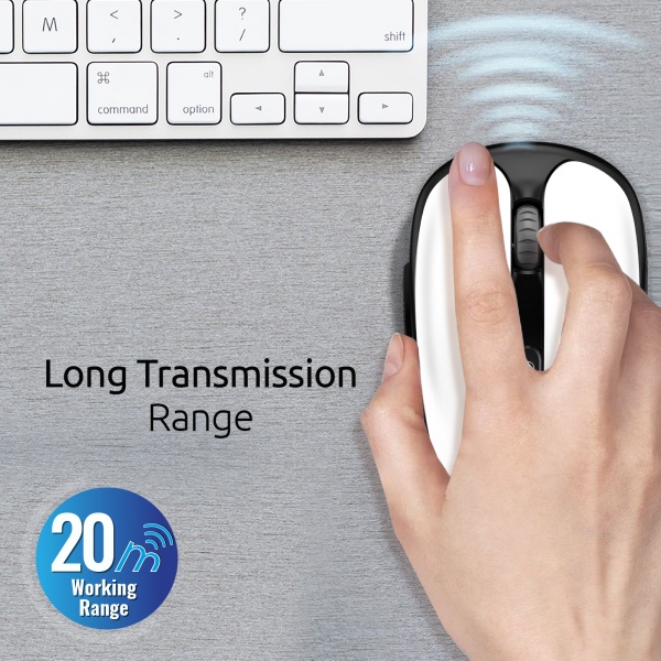 Миша Promate Wireless white (clix-4.white) 