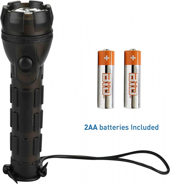 Фонарь Electraline 3LED 20LM 2xAA 58041 черный