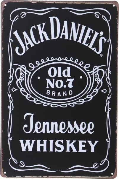 Табличка сувенирная Jack Daniels 20х30 см