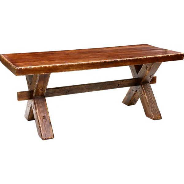 Стіл дерев’яний Брус 79x200 см дерево темне 