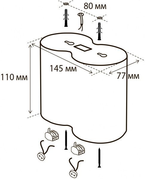 Светильник точечный Точка Света СВБ-001-110-2 R 9 Вт G5.3 белый 