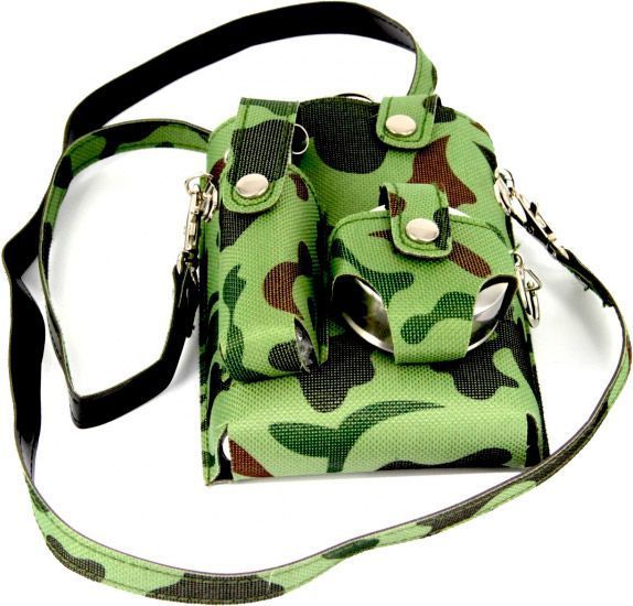 Фляга в чохлі з чаркою і складаним ножем PT-9-A