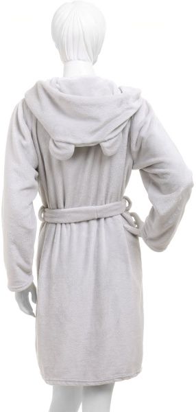 Халат Білтекc капюшон з вушками р. S сірий 