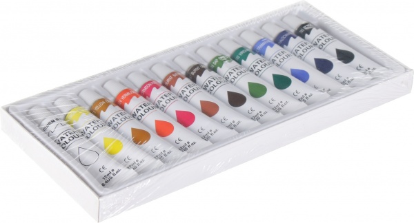 Набор акварельных красок по 12 мл 12 шт. A14521