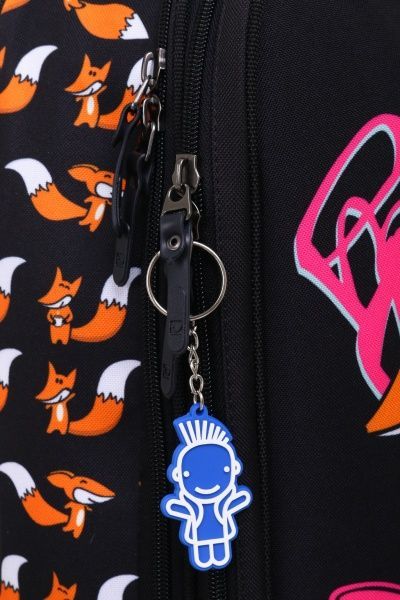 Ранець шкільний Bagland Turtle Littel Fox Move чорний суб.1037 (13470)