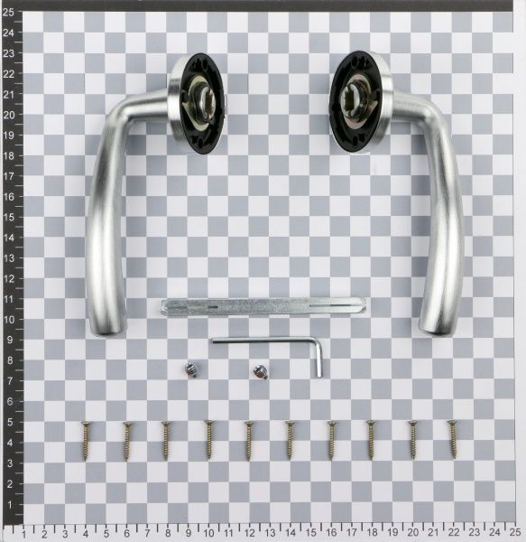 Ручка на розетке Fimet 145-273 F.05 матовый хром