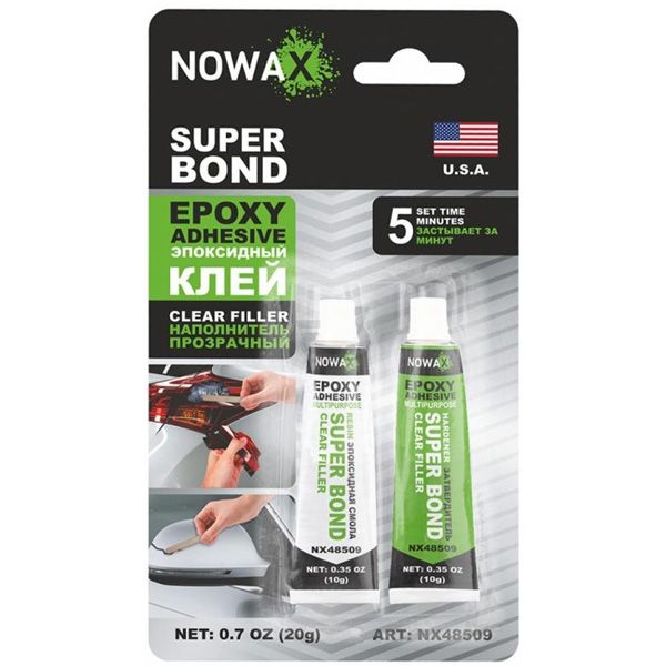 Клей епоксидний Nowax SUPER BOND прозорий 20 г