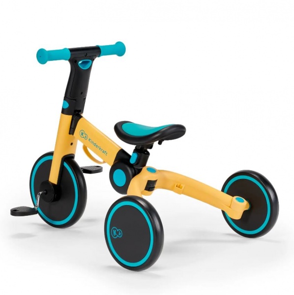 Велосипед детский Kinderkraft 3 в 1 4TRIKE Primrose Yellow желтый KR4TRI00YEL0000 
