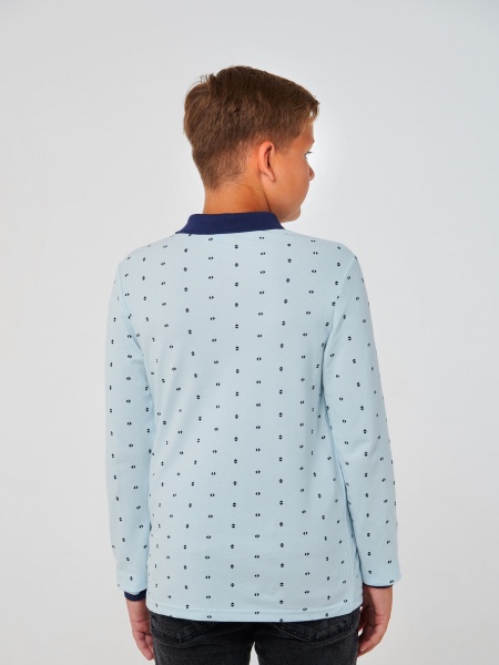 Рубашка детская Smil 114885 р.158 голубой с принтом 