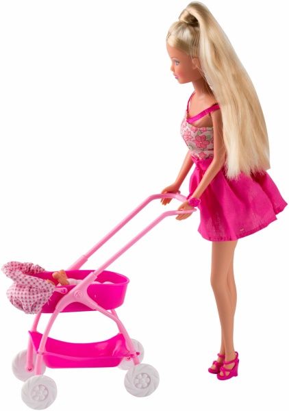 Лялька Steffi & Evi Love та колиска з малюком, 2 види, 3+