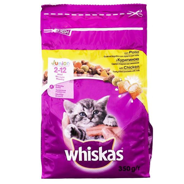 Корм Whiskas Junior с курицей 350 г