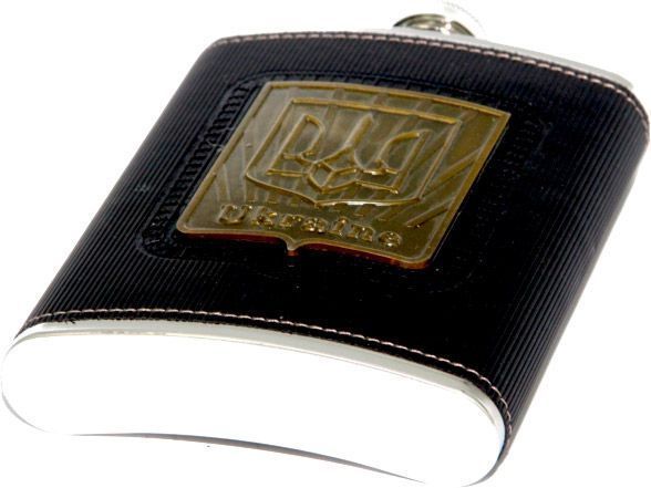 Фляга с гербом Украины в шкатулке Книга охотника 166