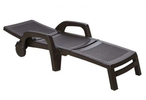 Лежак Miami коричневий 70x190 см 