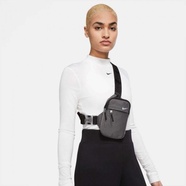 Сумка через плечо Nike CV1064-010 1 л серый 