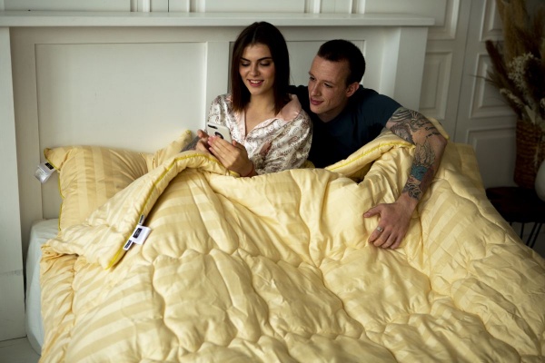 Ковдра вовняна Екстра Преміум Carmela Hand Made 0344 зима (2200000450814) 200x220 см MirSon