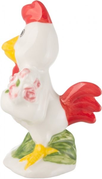 Фигурка Петух с букетом