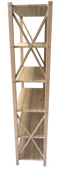 Этажерка LEVOR Wood Прованс 6 полок 1910x780x400 мм дерево светлое 