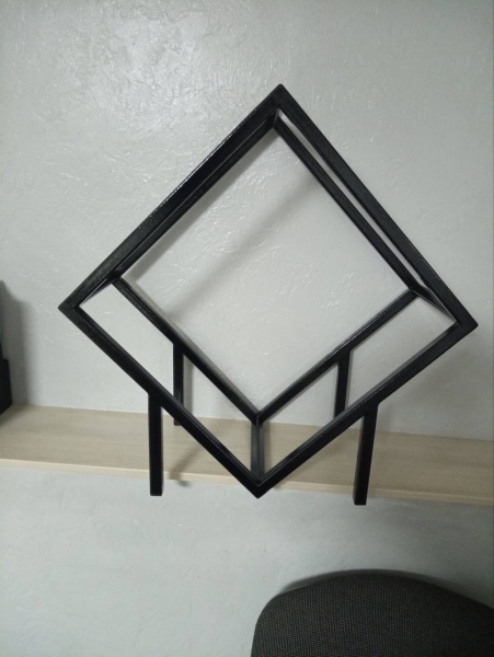 Стелаж металевий чорний 600x600x300 мм метал фарба 