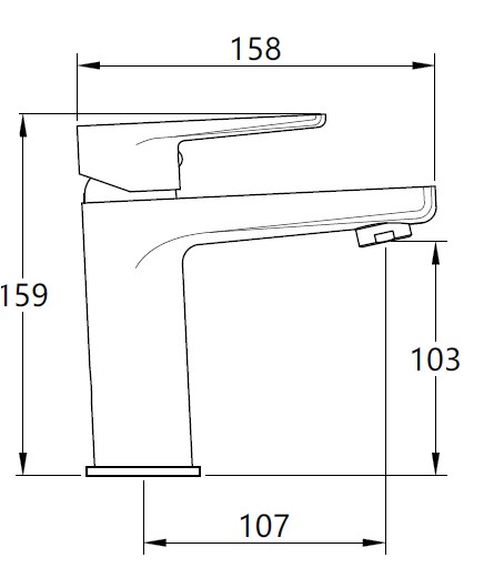 Смеситель для умывальника Mixxen THOMAS хром б/пр. MXTA0667