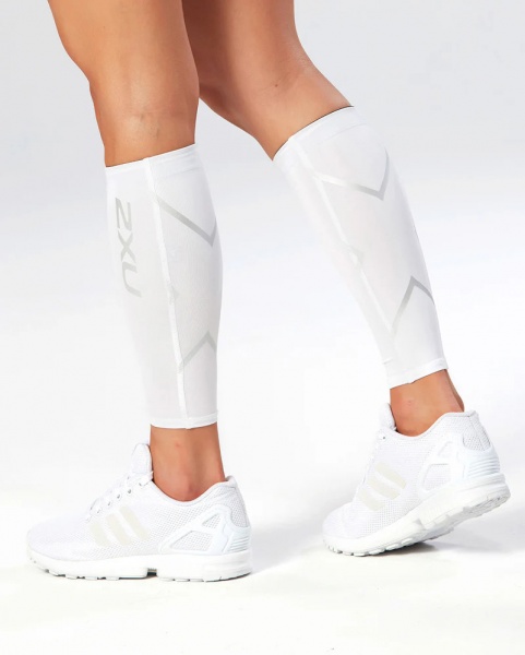 Гетри Compression Calf Guards UA1987b_WHT/WHT р.L білий
