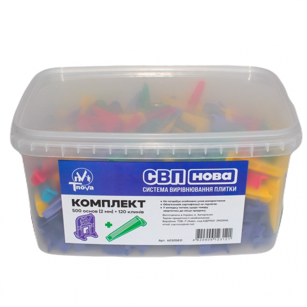 Набор СВП Tnova 2 мм 120 клиньев шт. 2 мм 500 шт./уп