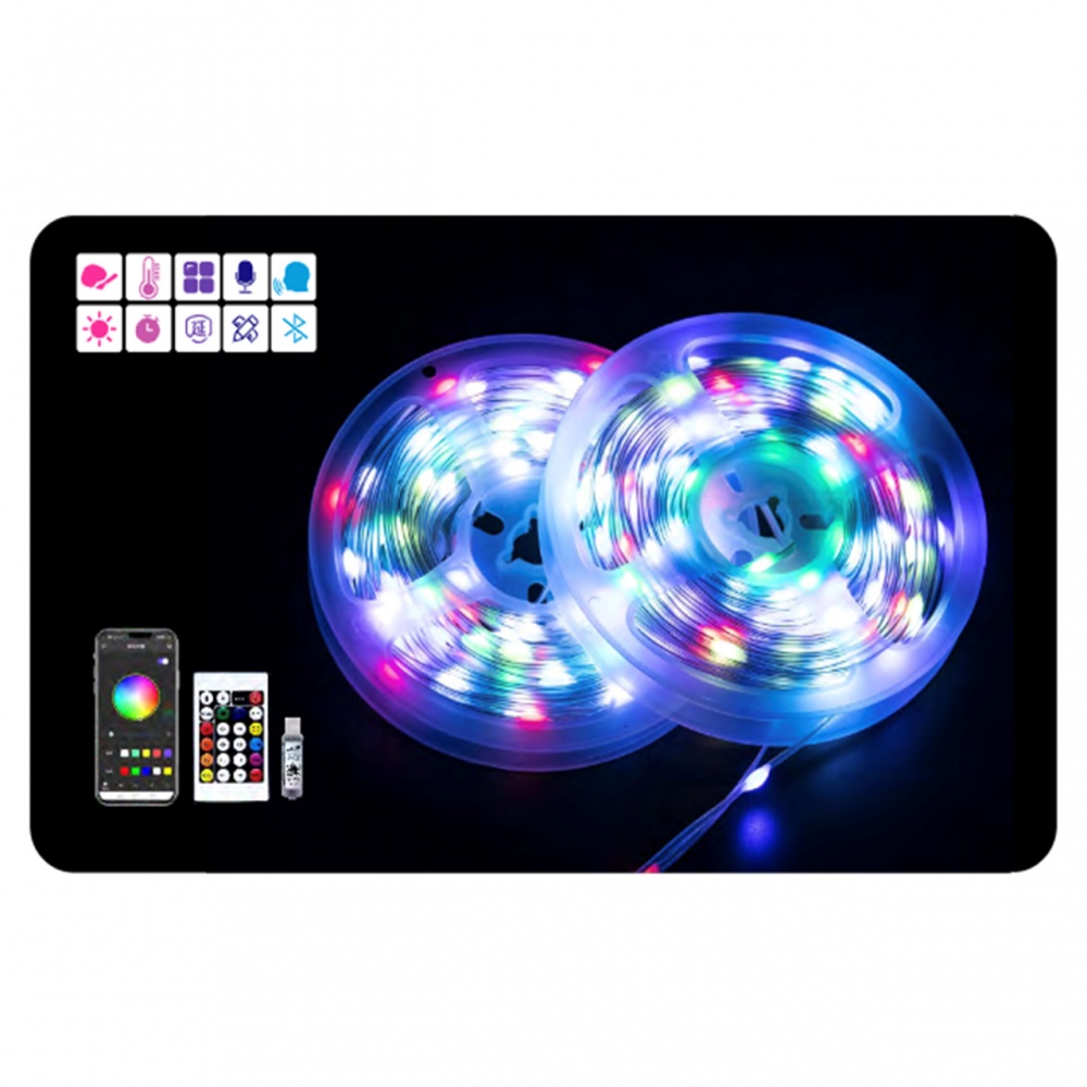 Гирлянда V-WATT EVENTYR RGB светодиодная (LED) 50 ламп 5 м
