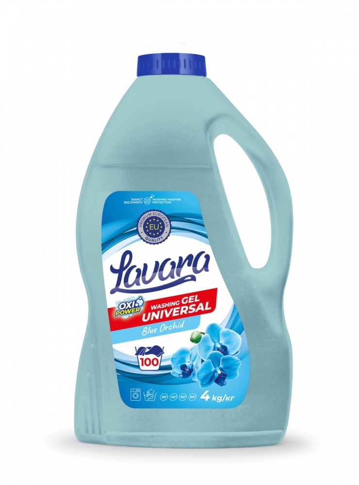 Гель для машинной и ручной стирки Lavara Blue Orchid 4 л