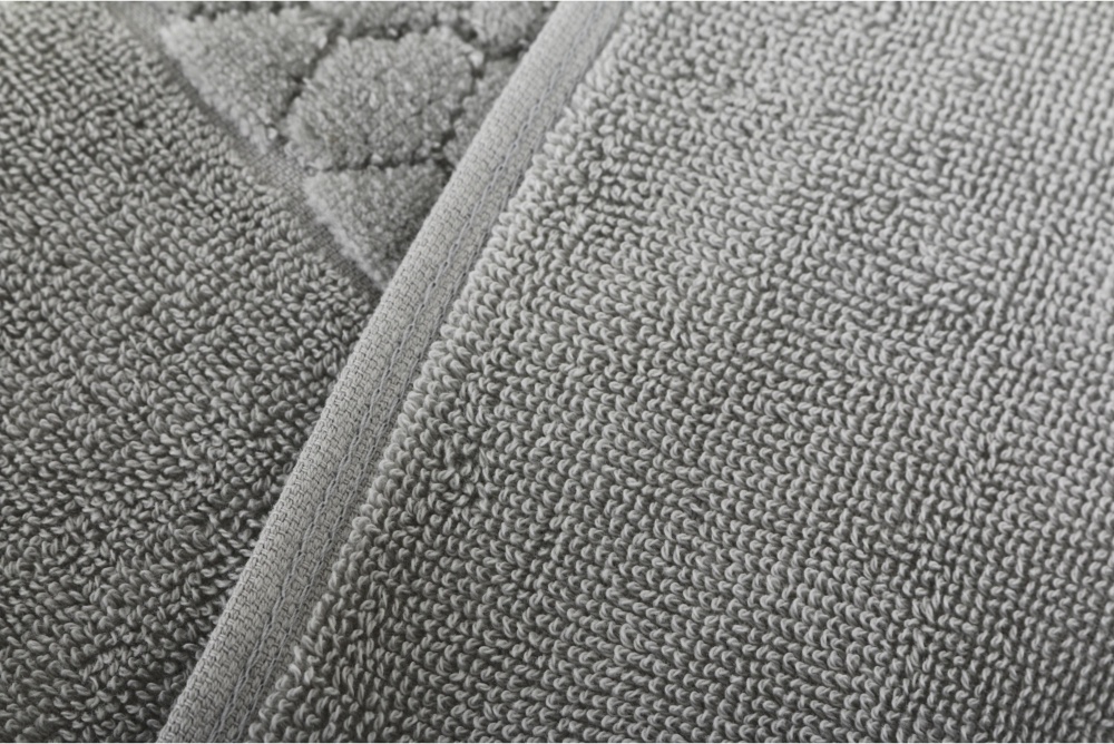 Рушник махровий VELOUR CELLS 70x140 см сірий La Nuit