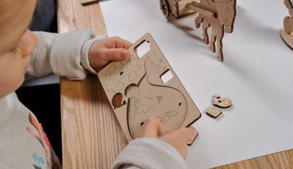 Раскраска UGEARS Кит