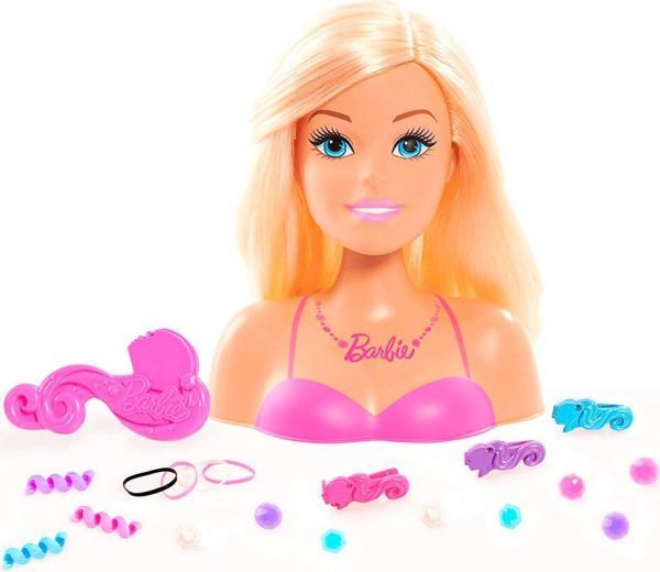 Кукольный набор для причесок Barbie блонд 62535