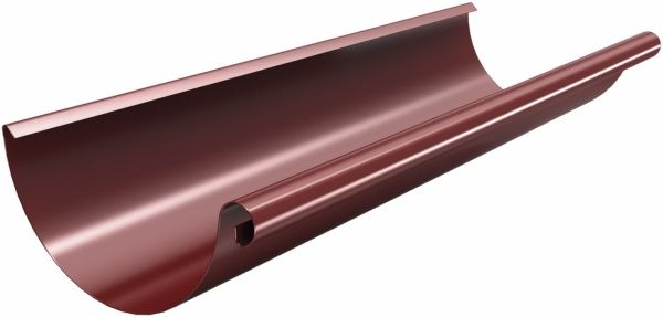 Ринва водостічна ROOFART 125 мм 3 м червоний 