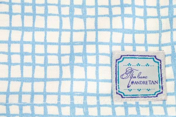 Серветка Прованс Блакитна клітинка 40x40 см блакитний 