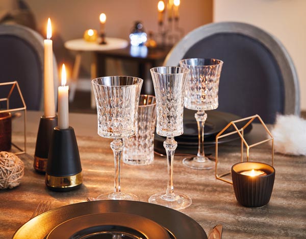 Набор бокалов для вина Lady Diamond 270 мл 6 шт. Cristal Darques 