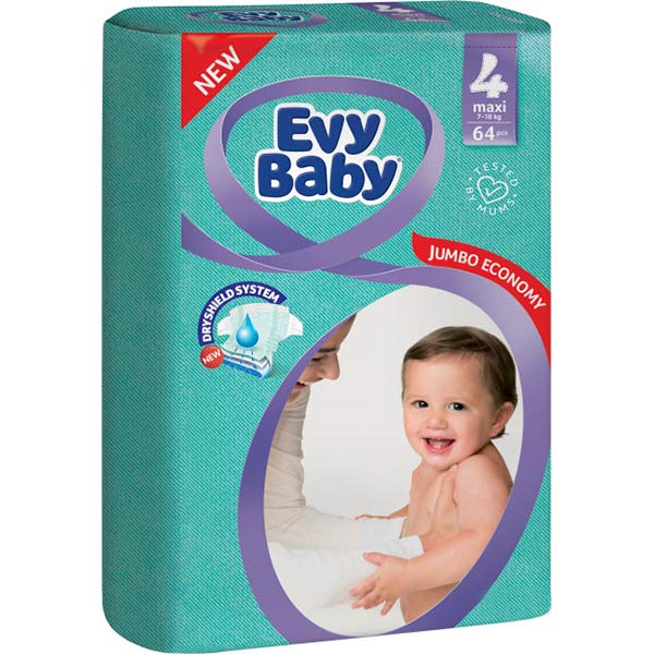 Подгузники Evy Baby Макси Стандартная упаковка 7-18 кг 24 шт.