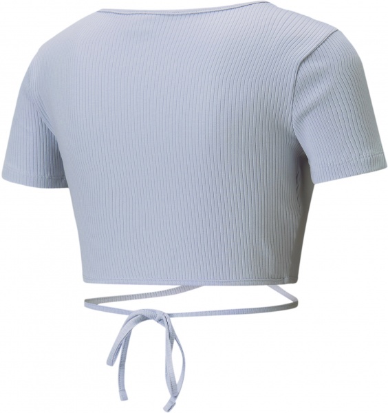 Футболка Puma Classics Ribbed Tee 53345021 р.XL блакитний