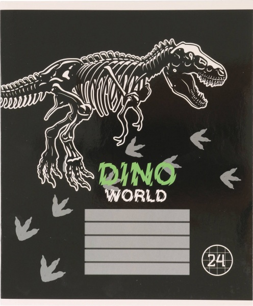 Тетрадь школьная Dino скоба 24 листов в клетку Мечты сбываются